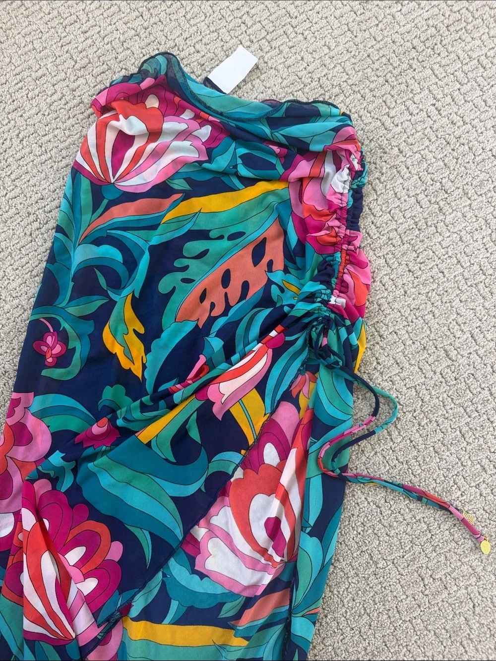 Trina Turk Women’s Navy Floral Sarong Swim Cover-Up - Multicolor